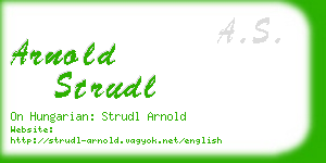 arnold strudl business card